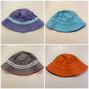 Two Hanna Andersson Reversible Bucket Hats